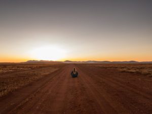 coucher de soleil outback