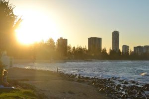 sunset burleigh heads